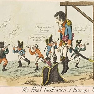 The Final Pacification of Europe!!, pub. 1803 (hand coloured engraving). Creator