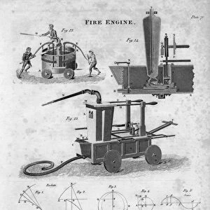 Fire engine, 1820. Artist: J & T Bartlett