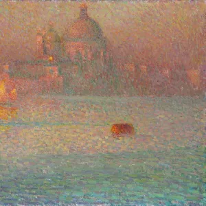 Fireworks. Winter Morning in Venice, 1907. Artist: Le Sidaner, Henri (1862-1939)