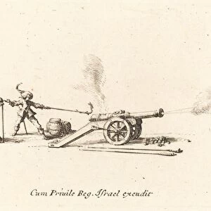 Firing the Cannon, 1634 / 1635. Creator: Jacques Callot