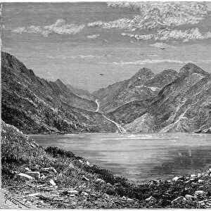 The Fish Lake, Switzerland, 1879. Artist: Weber