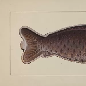 Fish Mold, c. 1938. Creator: Amos C. Brinton