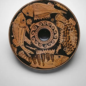 Fish Plate, 400-370 BCE. Creator: Unknown