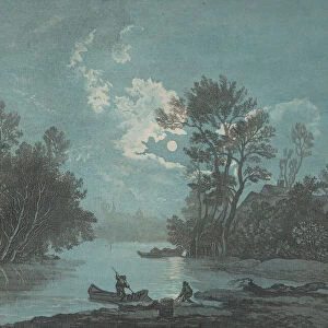 Fishermen by Moonlight, ca. 1750-1800. Creator: Claude-Joseph Vernet
