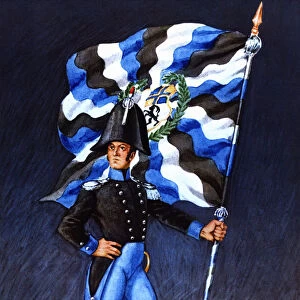 Flag bearer from the canton of Grisons, c