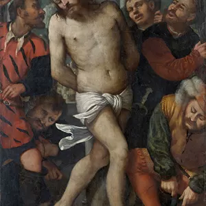 The Flagellation; (reverse) The Madonna of Mercy, ca. 1540. Creator: Romanino