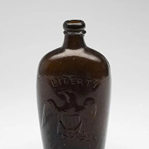 Flask, c. 1845 / 65. Creator: Willington Glass Works