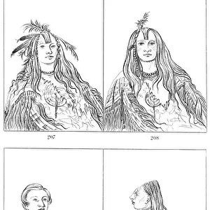 Flatheads, Nez Perces and Chinooks, 1841. Artist: Myers and Co
