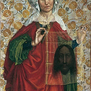 The Flemalle Panels: Saint Veronica. Artist: Campin, Robert (ca. 1375-1444)