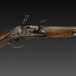 Flintlock Pistol, 1700s. Creator: Bortolo Agazzi (Italian); Lazaro Lazarino (Italian)