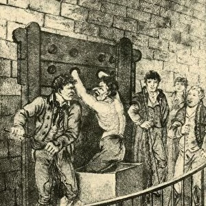 Flogging at the Old Bailey, 1809, (1925). Creator: Unknown