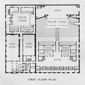 Floor plans, the Masonic Temple, Birmingham, Alabama, 1924