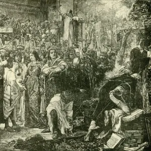 The Florentines Renouncing The Vanities By Order of Savonarola, 1890. Creator: Unknown