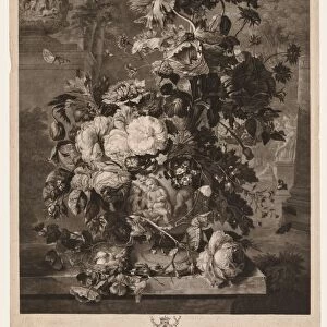 A Flower Piece, 1778. Creator: Richard Earlom (British, 1743-1822)