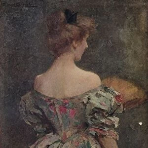 The Flowered Gown, c19th century. Artist: Samuel Melton Fisher