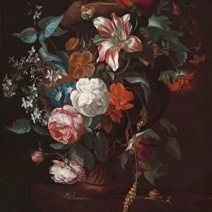 Flowers in a Vase, c. 1700. Creator: Philips van Couwenbergh