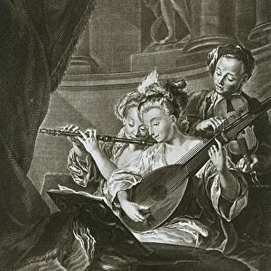 Flute, violin and chitarrone (George Frederick Handel as a young musician in Hamburg)