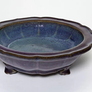 Foliate Dish with Three Feet, Song dynasty (960-1279). Creator: Unknown