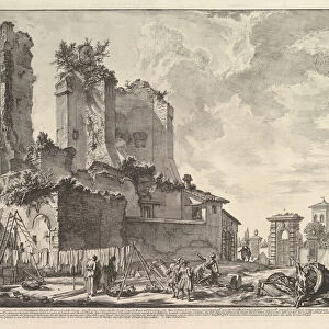 The Fontana dell Aqua Giulia (Vedute dell avanzo del Castello del Aqua Giulia), ca. 1753