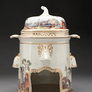Food Warmer (Rechaud), Munich, c. 1760. Creator: Nymphenburg Porcelain Manufactory