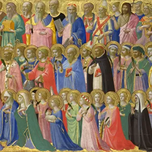 The Forerunners of Christ with Saints and Martyrs (Panel from Fiesole San Domenico Altarpiece), c. 1423-1424. Artist: Angelico, Fra Giovanni, da Fiesole (ca. 1400-1455)