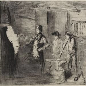 The Forge, 1866. Creator: James McNeill Whistler (American, 1834-1903)