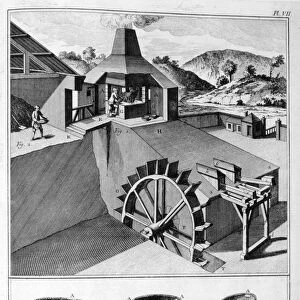 A forge, ironworks, 1751-1777. Artist: Denis Diderot