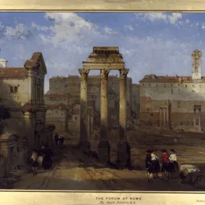 The Forum, Rome. Artist: David Roberts