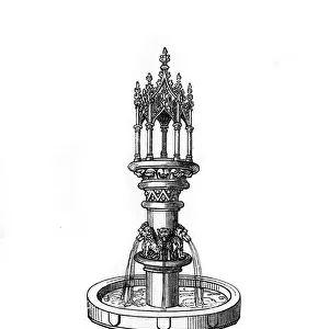 Fountain, 1470-1483, (1843). Artist: Henry Shaw