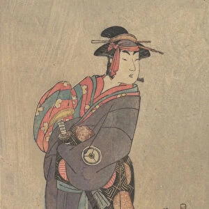 The Fourth Iwai Hanshiro as an Onnadate (Woman Kyokaku), ca. 1787-90. Creator: Shunsho