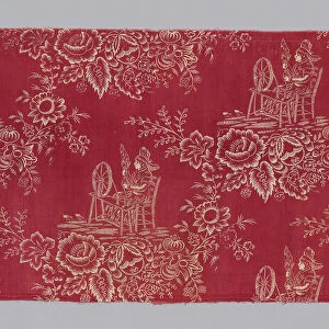 Fragment (Furnishing Fabric), France, c. 1800. Creator: Unknown
