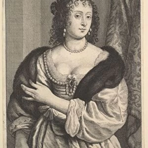 Frances Stuart, Countess of Portland, 1650. Creator: Wenceslaus Hollar
