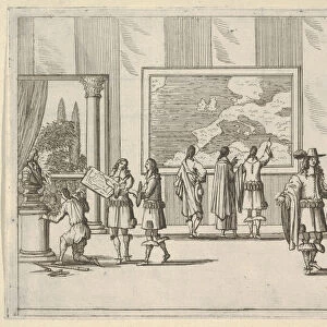 Francesco I d Este Invites Foreign Scholars to Court, from L Idea di un Principe ed Eroe