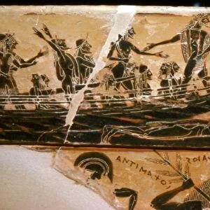 Detail from the Francois Vase, c6th century BC. Artists: Ergotimos, Kleitias
