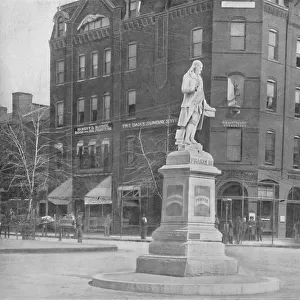 Franklin Statue, Washington, D. C. c1897. Creator: Unknown
