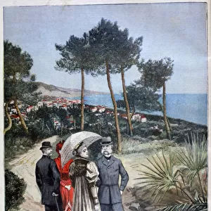 Franz Joseph I, Emperor of Austria, on a visit to France, 1894. Artist: Jose Belon
