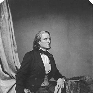 Franz Liszt, Hungarian composer and pianist, c1860. Artist: Franz Hanfstaengl