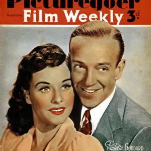 Fred Astaire (1899-1987) and Paulette Goddard (1910-1990), actors, 1941