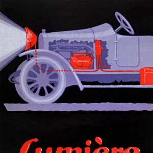 French advertisement for Bosch car headlamps, 1913. Artist: Bern Hard