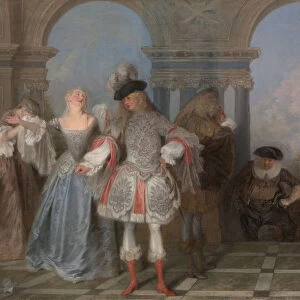 The French Comedians, ca. 1720. Creator: Jean-Antoine Watteau