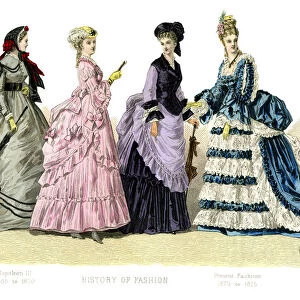 French costume: Napoleon III, Present Fashions, (1882)