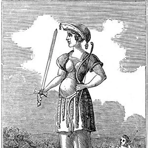 Freya (Frigg), goddess of love in Scandinavian mythology, 1834
