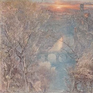 Fribourg, Switzerland: Sunrise, 1900, (1923). Artist: Albert Goodwin