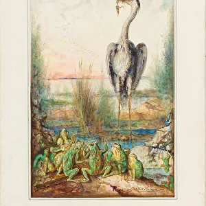 The frogs asking for a king (Les Grenouilles qui demandent un Roi), 1881. Creator: Moreau, Gustave (1826-1898)