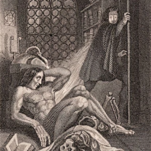 Frontispiece to Frankenstein by Mary Shelley, 1831