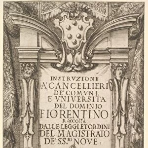 Frontispiece for Instructions for Chancellors (Instruzione a Cancellieri)