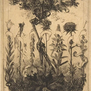 Frontispiece for "Les Fleurs du Mal", 1857. Creator: Felix Bracquemond