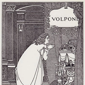 Frontispiece to Volpone by Ben Jonson, 1898. Creator: Aubrey Beardsley