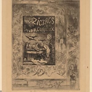 Frontispiece for "Zigzags d un Curieux, d Octave Uzanne", 1888