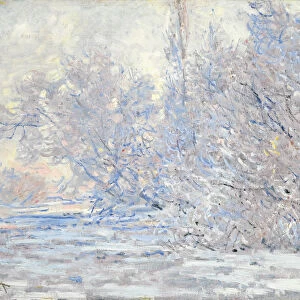 Frost in Giverny (Le Givre a Giverny), 1885. Artist: Monet, Claude (1840-1926)